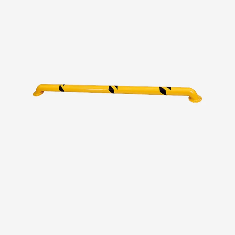 Heavy Duty Yellow Industrial Safety Floor Mounted Pipe Steel Bollards