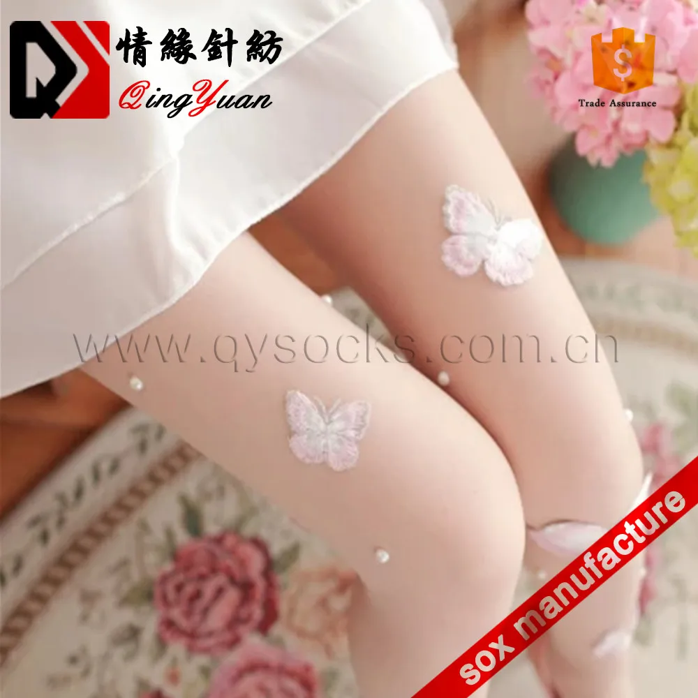 Japanese girl dance tights kids white nylon pantyhose for sales