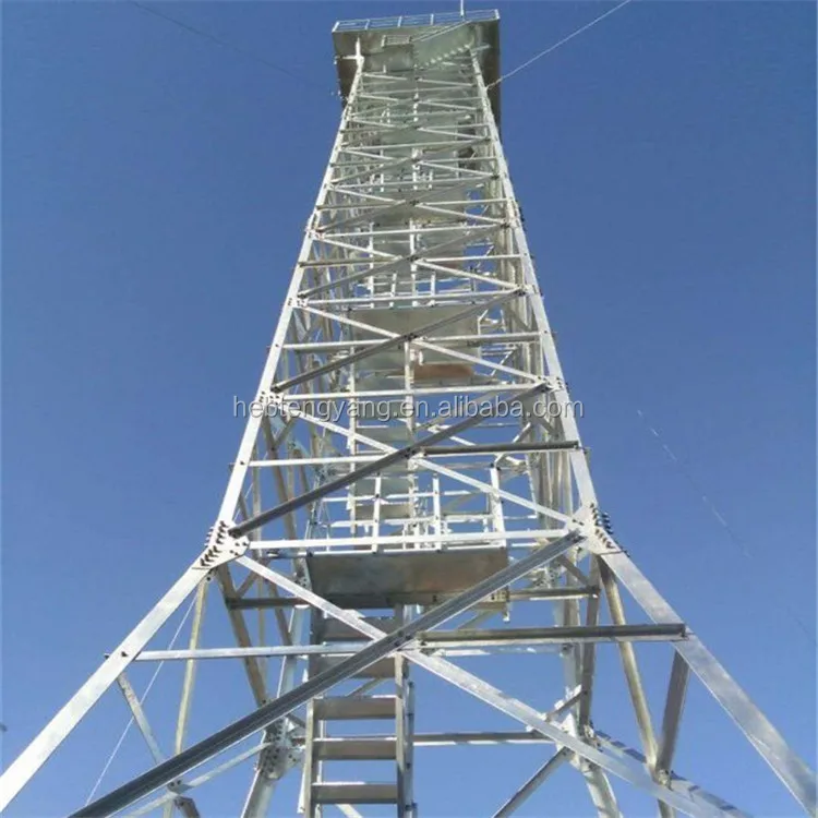 Self Supporting Steel Pylon Guard Tower