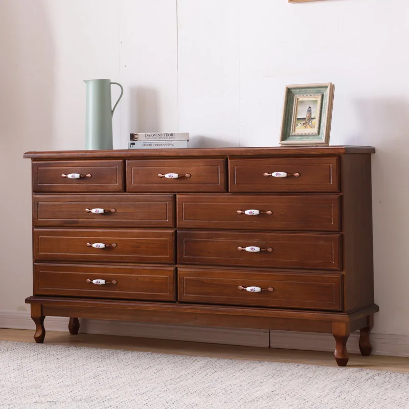 Antique Designs Living Room Wooden Closet With Drawers Chest of Drawers Furniture
