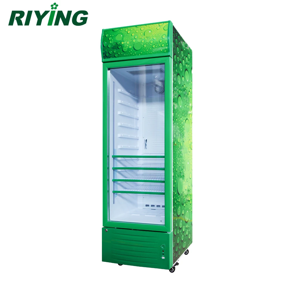 Commercial Pepsi Upright Single Door Beverage Display Cooler for Convenience Grocery Store