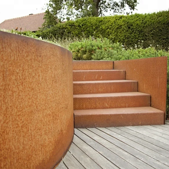 Corten Steel Steps weathering steel stairs