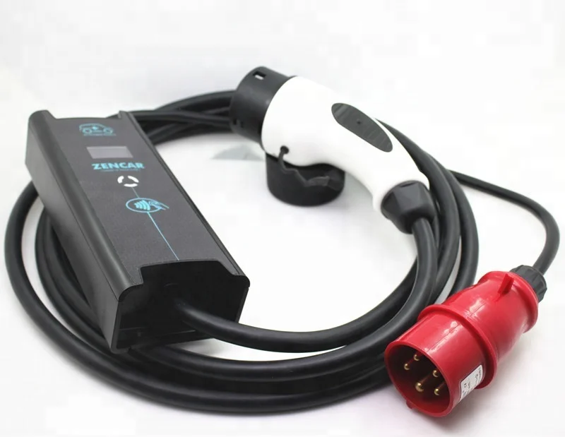 
Adjustable 32A type 2 ev car charger cable with European plug meet IEC 62752 