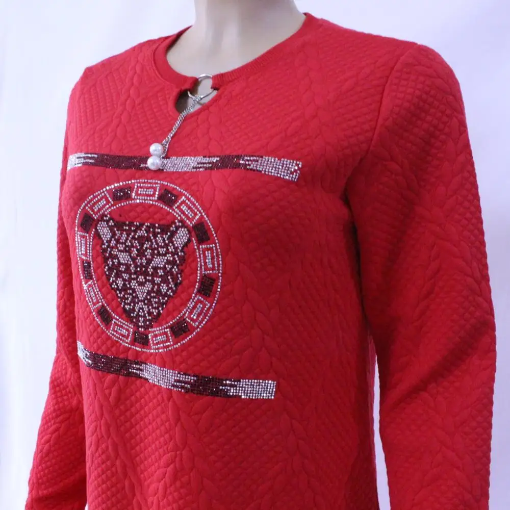 Ready to Ship Junyuan New Middle East Dubai Ladies Plus Size Muslim Woman Islamic Abaya Design c Thicker T-shirt Dress