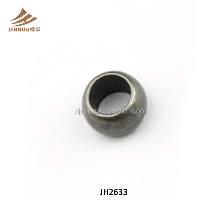 Wholesale 6.5MM Big Hole Metal Beads For Swimsuit In Nickel