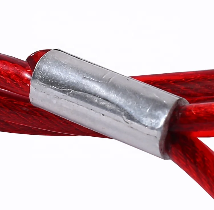 PVC Plastic Coated Steel Wire Rope Dog Tie Out Cable Leash Stainless steel wire dog leash PVC coated steel wire rope