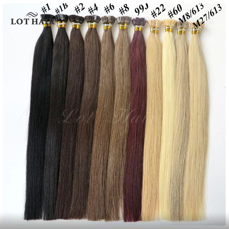 
Pre-Bonded Hair Extension Type Italian Keratin Flat Tip Russian Hair 