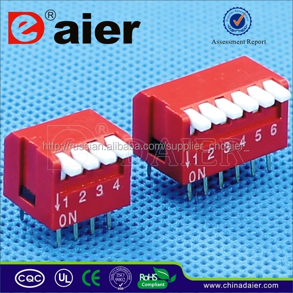 Daier DP2-12 Position 1.27 Step Dip Switch