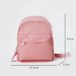China supplier ladies popular fashion Student back pack jelly pvc women backpack
