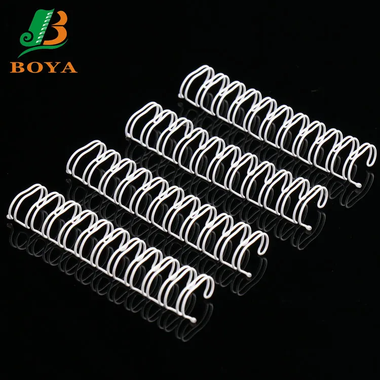 Белый цвет двухместной проволочной петлей и металлическими украшениями спиральный провод матириал