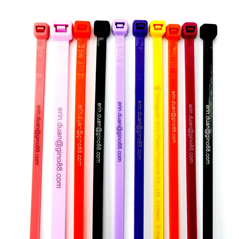 Printed zip cable ties