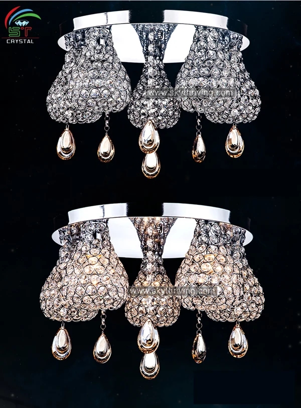 crystal ceiling hanging led lighting
