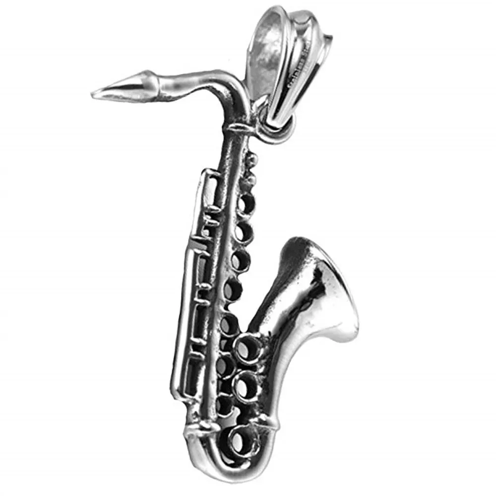 Metal Zinc Alloy Custom Design Fashion Music Theme Musical Instrument Trumpet Saxophone  Charms