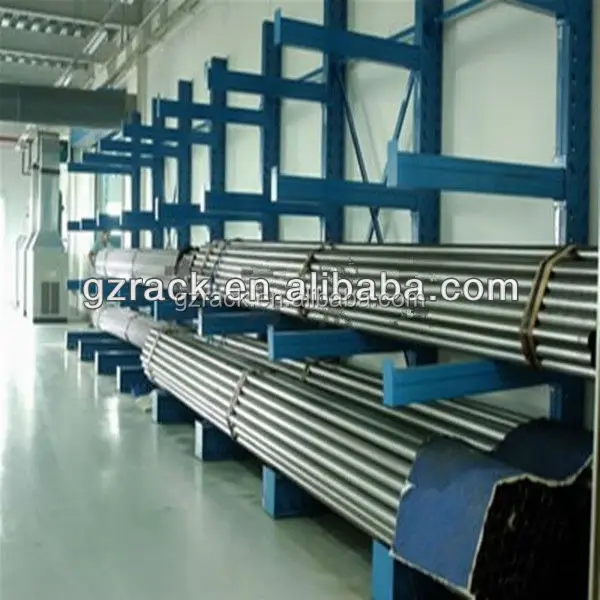 Jiabao Industrial Heavy Duty Warehouse Strip Tube Material Cantilever Long Arm Storage Rack