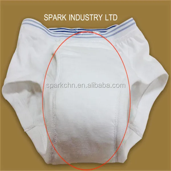 Alibaba, хлопковые мужские подгузники, моющееся нижнее белье для взрослых