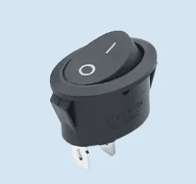 125 В AC.6A Круглый Черный KCD1-101 Rocker Switch for electron/023B