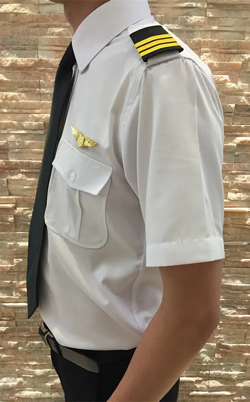 High Quality!Custom Manufactory Supply Men and Women Airline Pilot Shirt Uniform