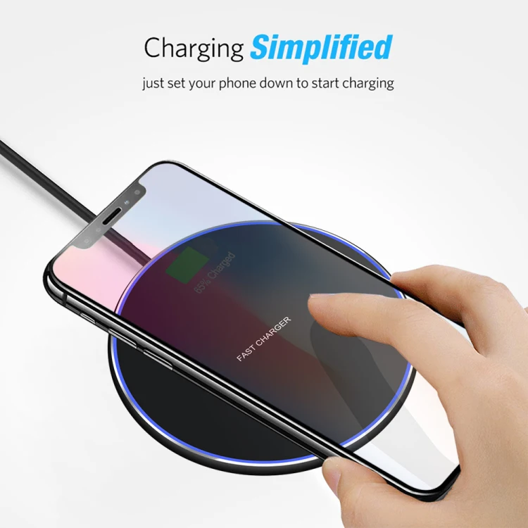 
Universal 10W Zinc Alloy Wireless Charger Faster Charge for Mobile Phone 