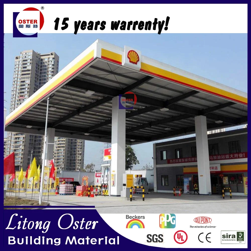 Aluminium Composite Panel Roof 4mm Board Gas Station ACP Sheet