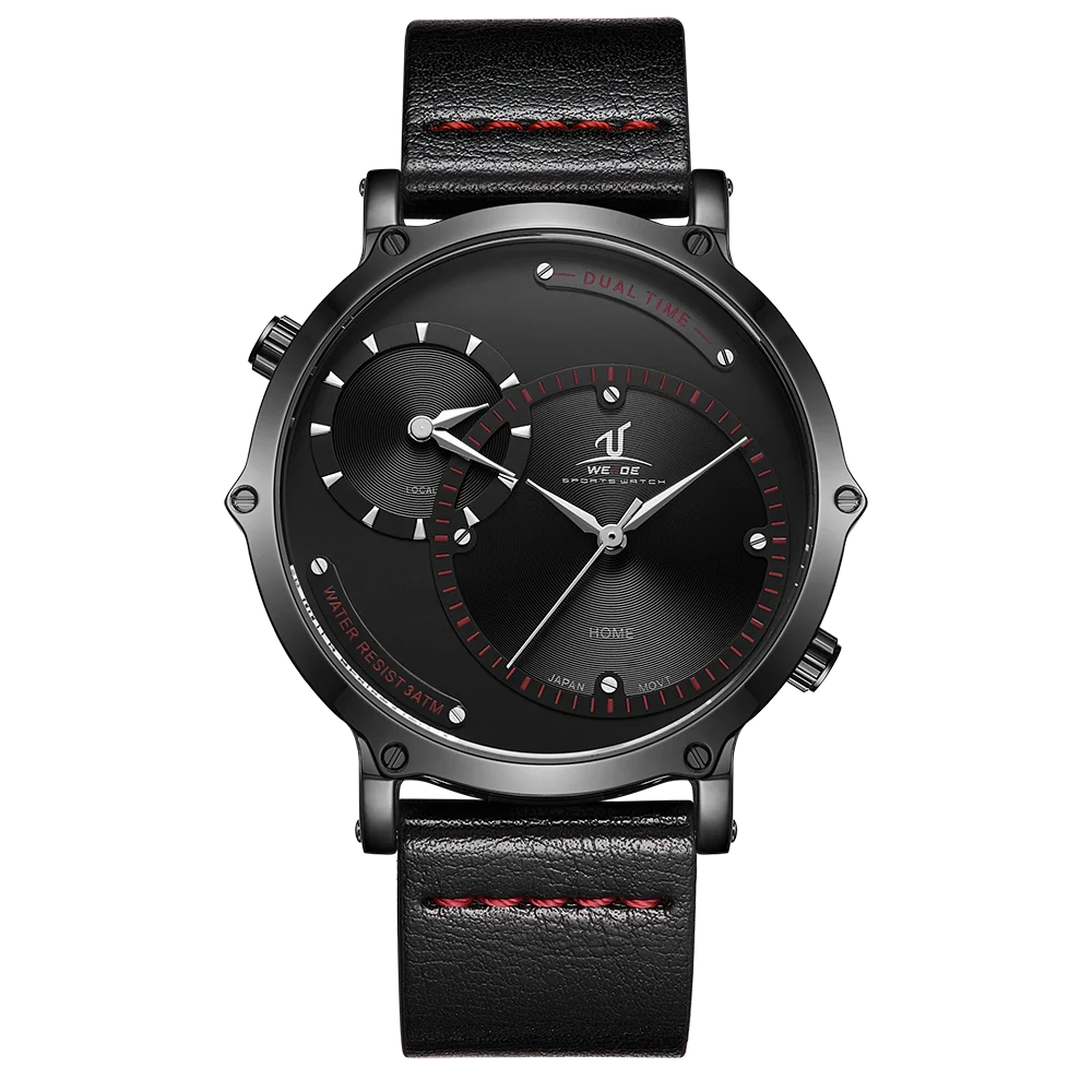 High Quality Japan Epson Movement Men Watches Wrist Wholesale 3 ATM Waterproof Wristwatches Leather Luxury