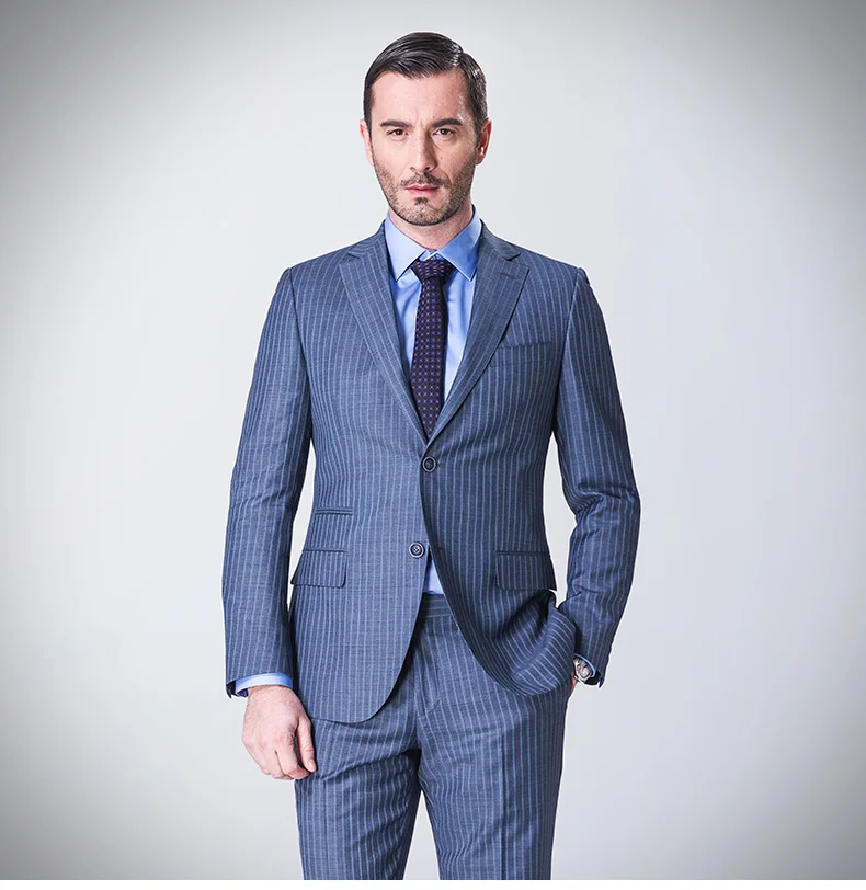 New style wedding dress suits for mens blazer slim fit royal blue coat pant photos