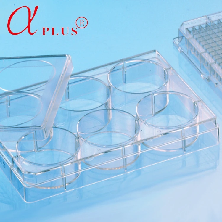 Лаборатории медицинские пластиковые Steril одноразовые 6 хорошо ткани Культура клеток пластины