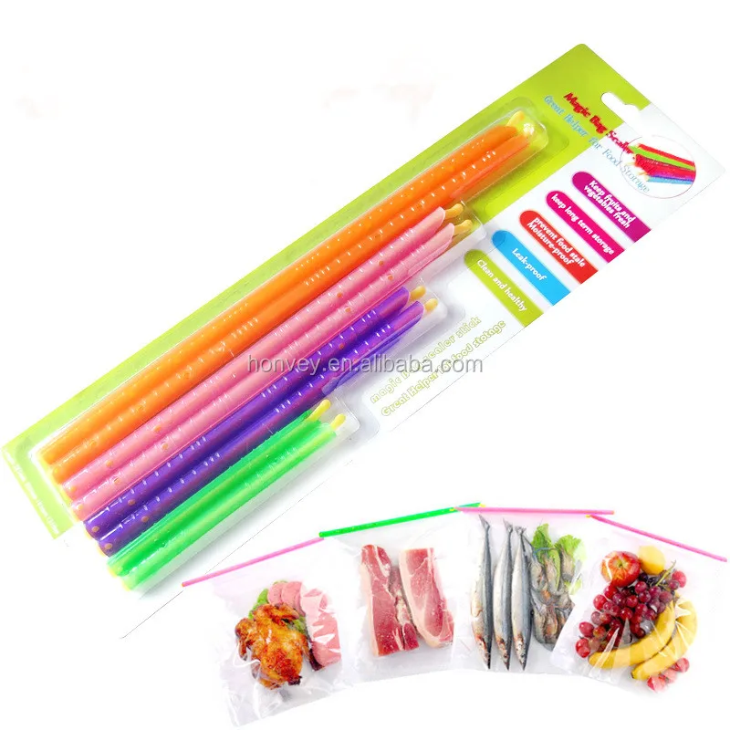 
New 8pcs 4 Sizes Seal Stick Storage Chip Bag Fresh Food Snack Clip Grip Coffee For Kitchen Tools 