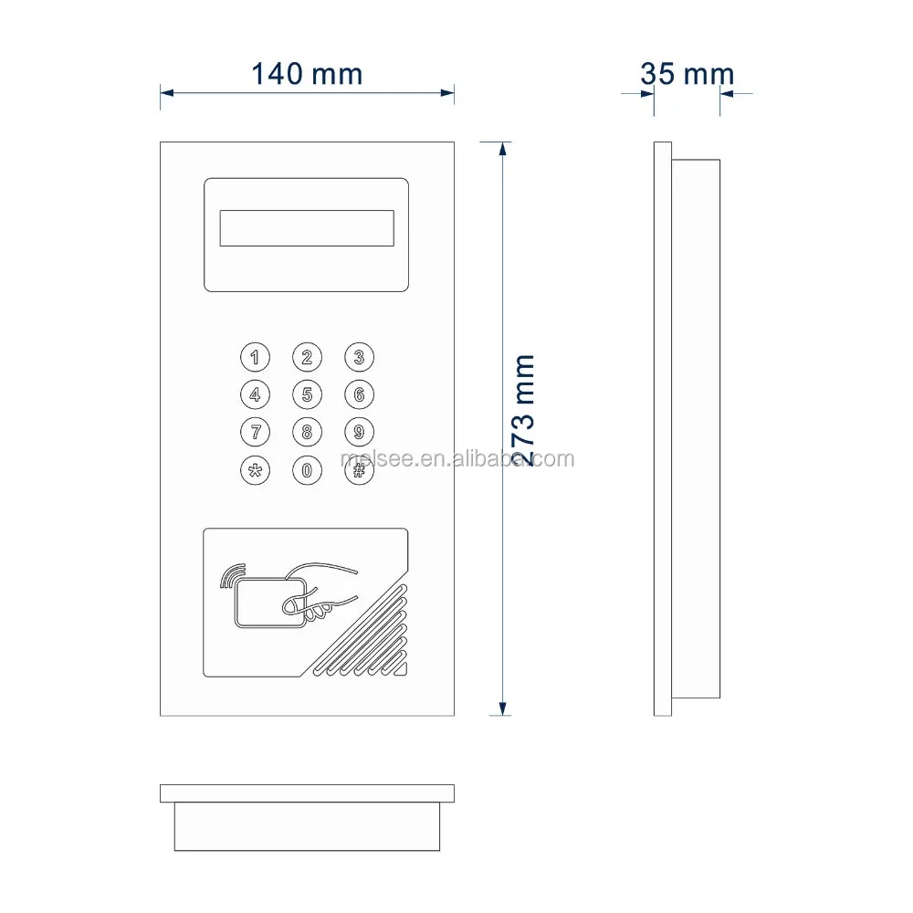 
hot handsfree audio door phone for multi apartment system 