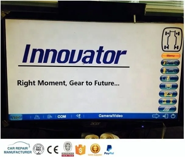 3D wheel alignment and balancing machine for compact