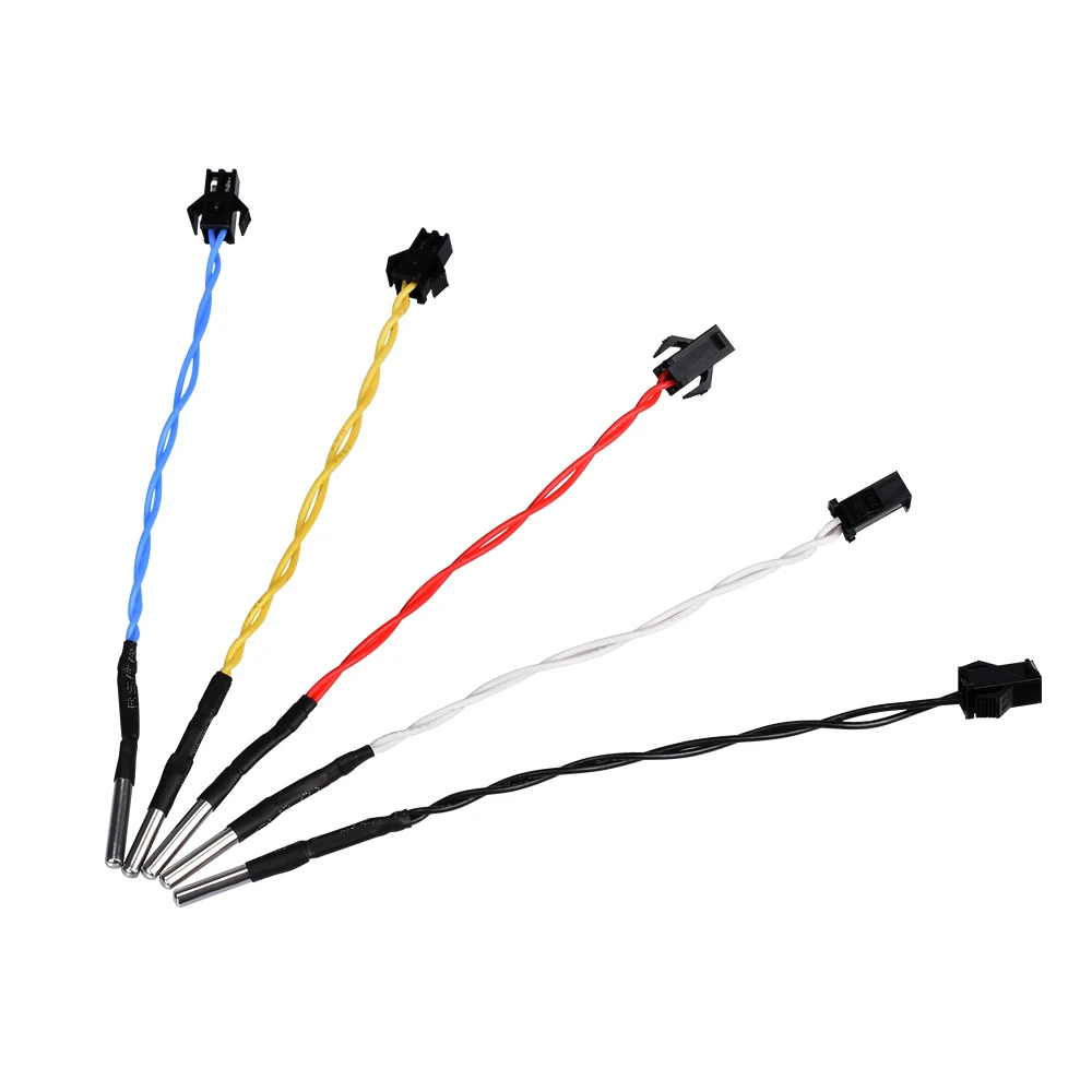  BIQU HT-NTC100K Ohm 1 м/2 м высокотемпературный датчик термистора NTC 3950 100K для нити V6 тепловой блок Hotend