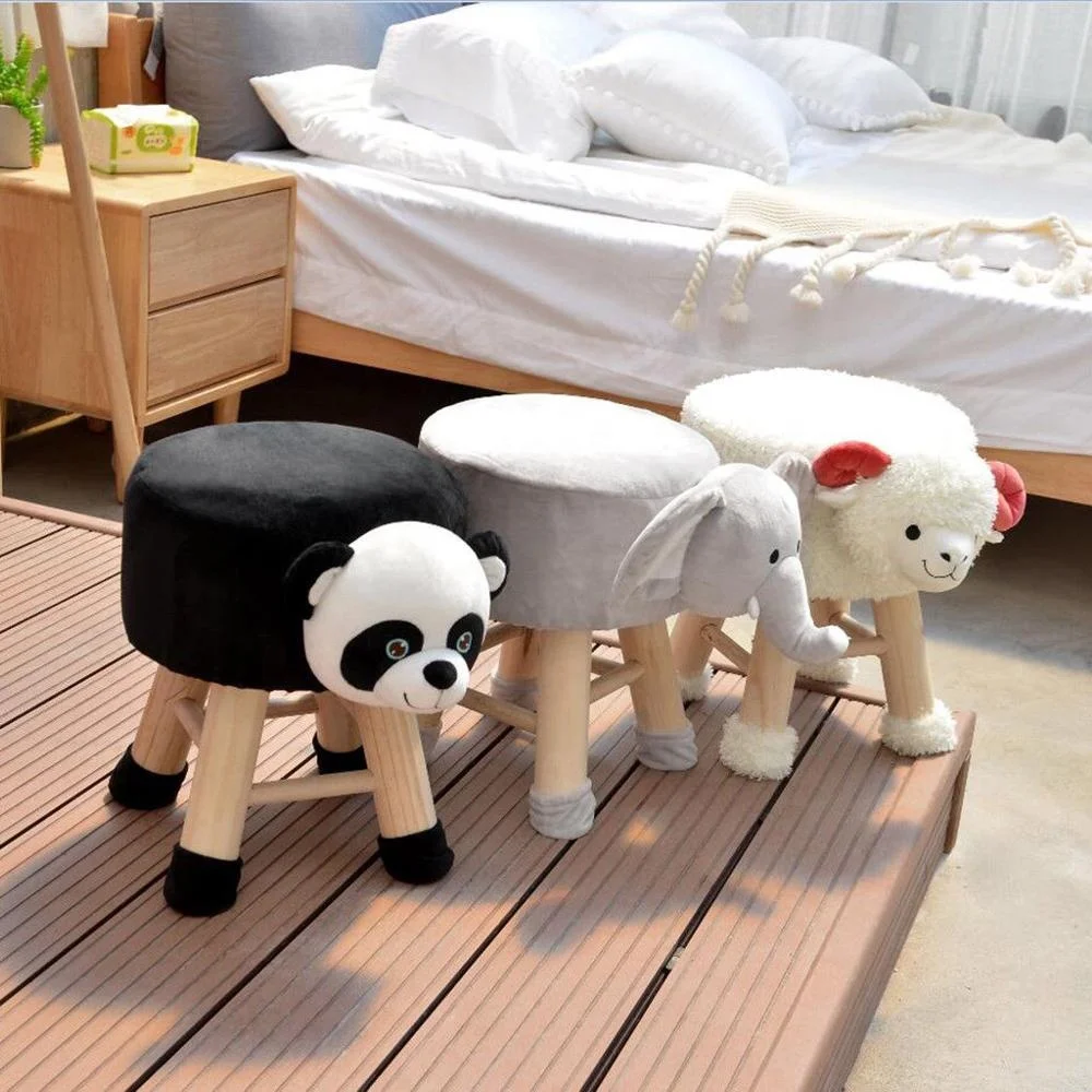 Children Favorite Animal Ottoman With Removable and Washable Cover
