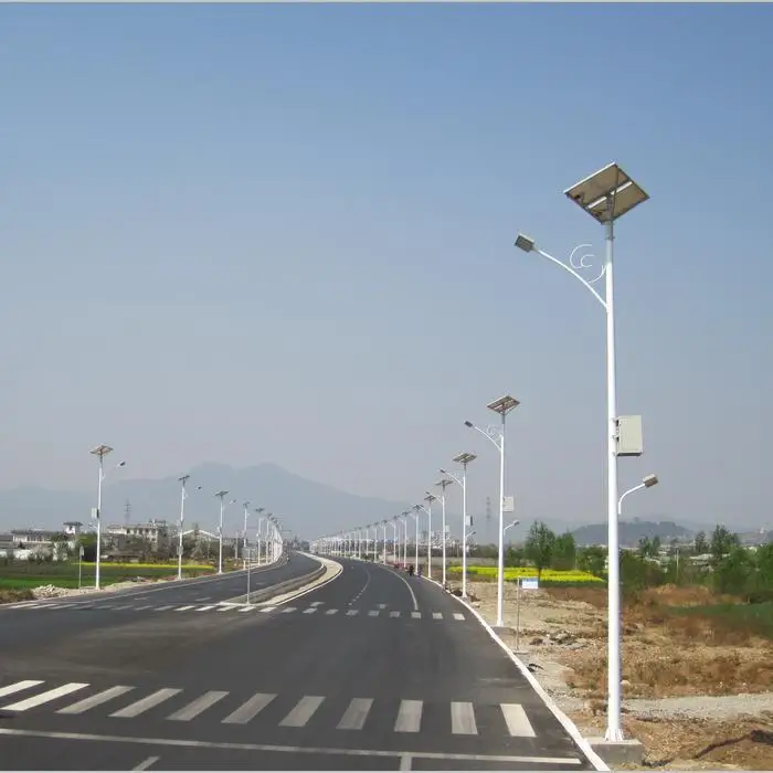 Factory price high intensity hot galvanized 9 meters solar street light pole