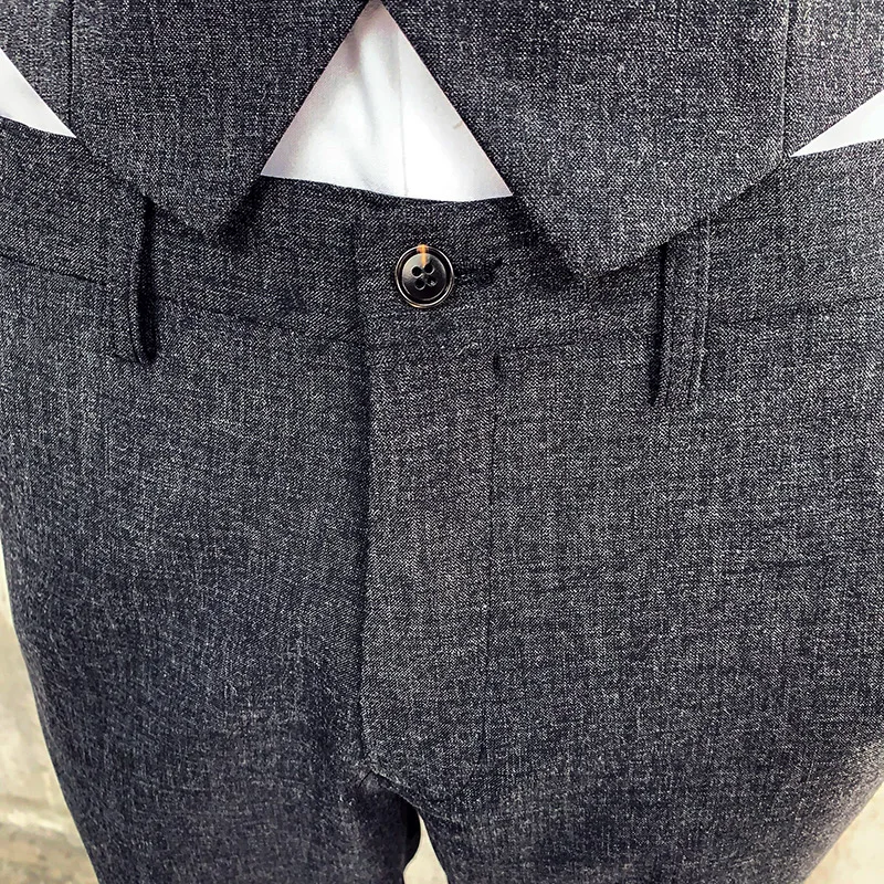latest design Korean trouser men suit pants causal for businessman slim fit young men pants factory oem