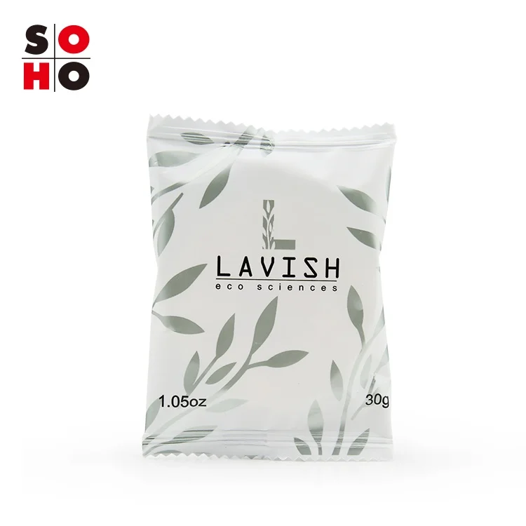 
OEM Custom Luxury China Supplies Bathroom Mini Cheap Personalized Toiletries Round Bath Bar Wrapper 30g Small Hotel Soap 