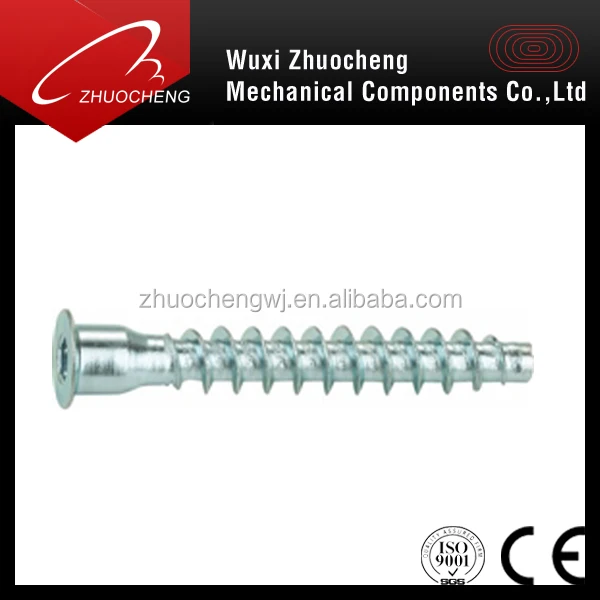 Galvanized carbon steel confirmat wood screw for furniture