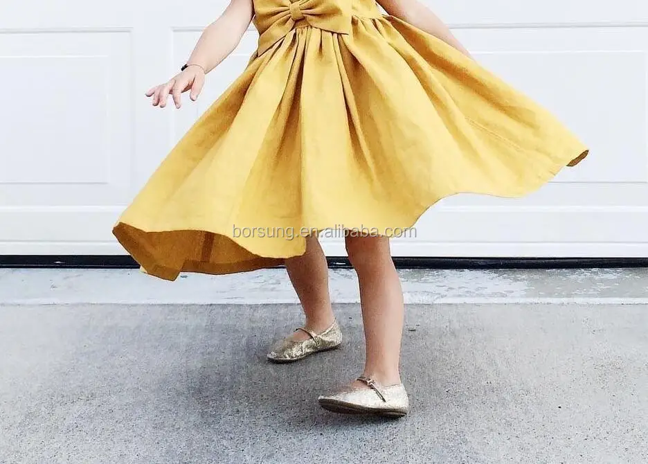 
Latest children dress designs Summer Cute Fashionable girls birthday dresses Cotton Beautiful bow Princess baby dress 