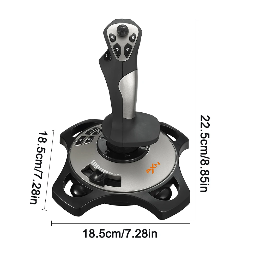 PXN PRO 2113 Wired 4 Axles Flying Game Arcade Joystick Controller Professional Gaming Simulator With Keyboard Mapping