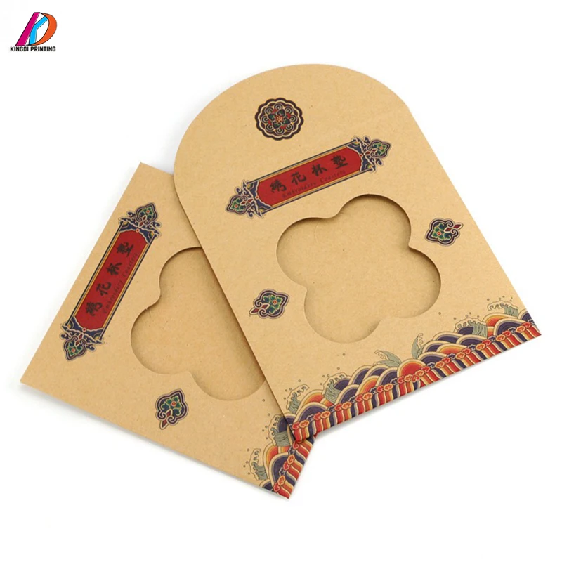 Mini Kraft Paper Gift Cardboard Envelope with Window