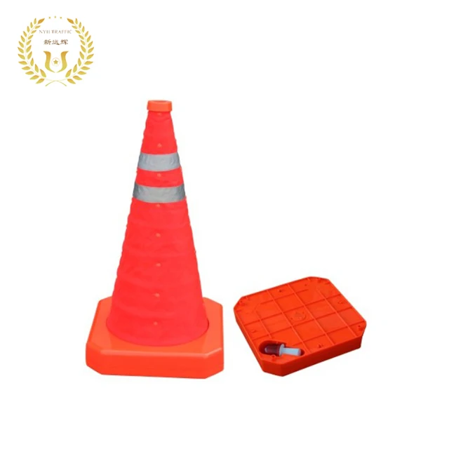 Reflective 900mm foldable  Warning PVC Traffic safety Cone
