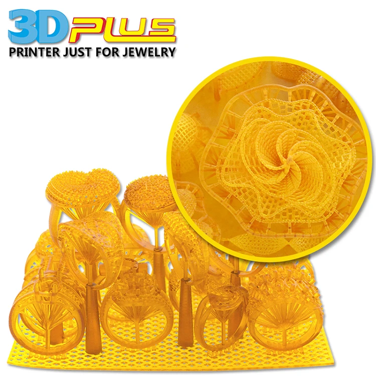 Industrial Grade 3D Printer High Precision Jewelry Toy Dental UV Resin 3D Plus DLP Printing Machine