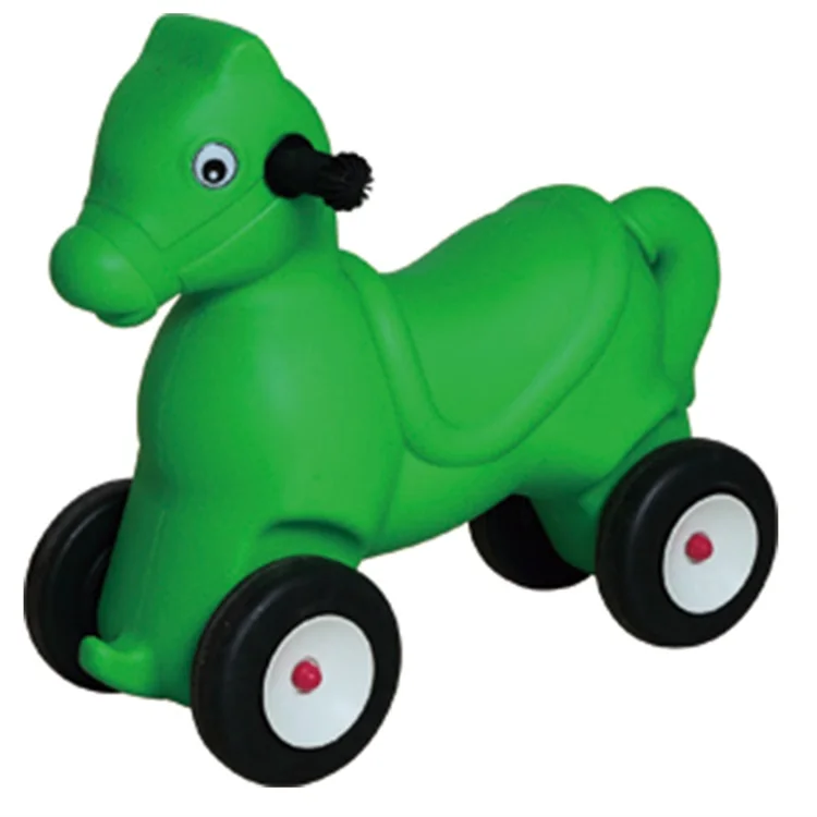 
Qiangchi Hot Selling 4 Wheels Rocking Horse 