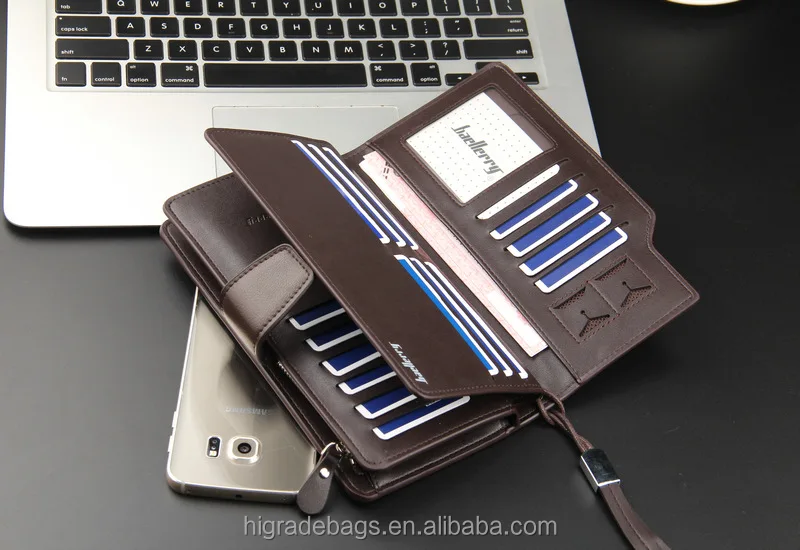 China fashion fine human pu leather mens wallet