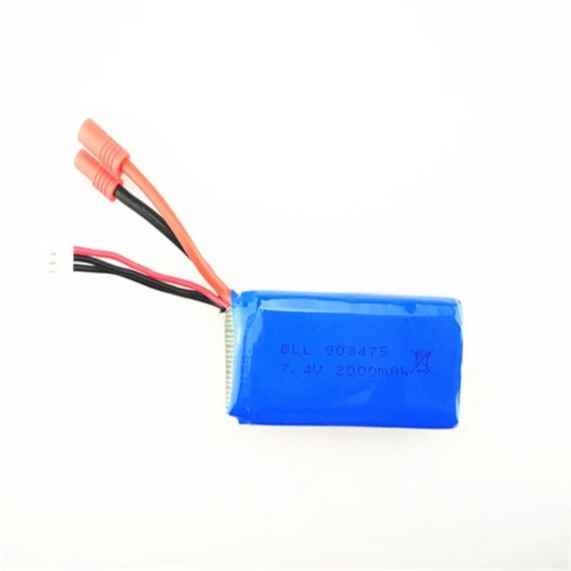 BLLRC 7.4V 2000mah 903475 lithium battery for Syma X8C X8W X8G X8HW X8HC X8HG Huanqi 899 aircraft lipo Battery