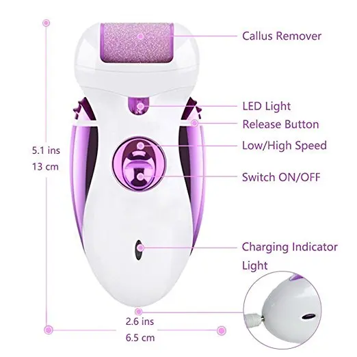 4 in 1 Rechargeable Lady Electric Epilator Shaver With Hair Clipper