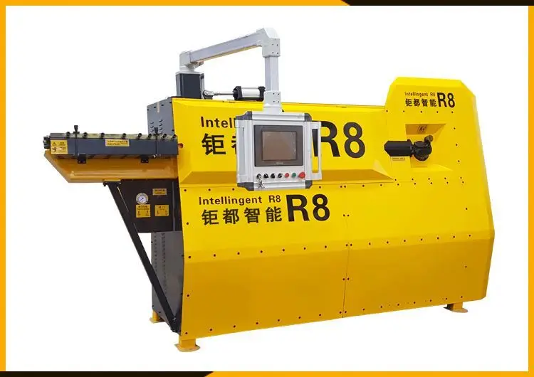 CNC program system continuous tmt bar bending machine. rebar bending hoop machine