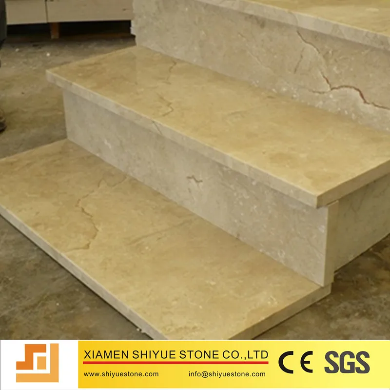 Crema Marfil Marble Stair