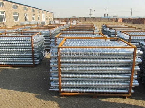 ground screw pole anchor for solar panel mounting system