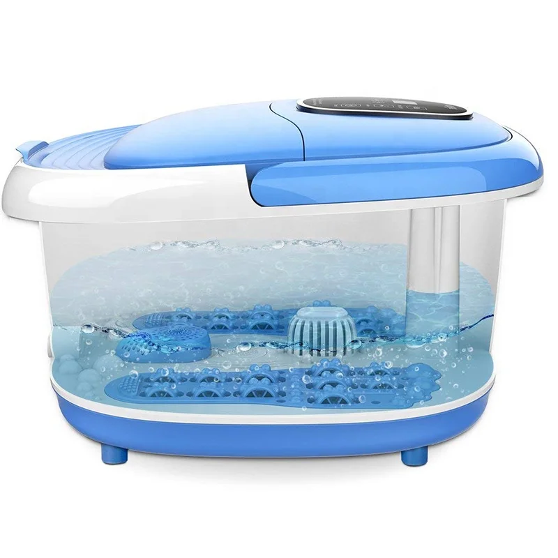 New Design Foldable Handle Air Bubble Ionic Detox Foot Spa Bath Massager 500W LED Control Panel Online Technical Support 17~28CM