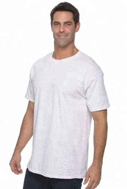 Plain Blank T Shirt big size t shirt mens with no side seam/tubular white t-shirt