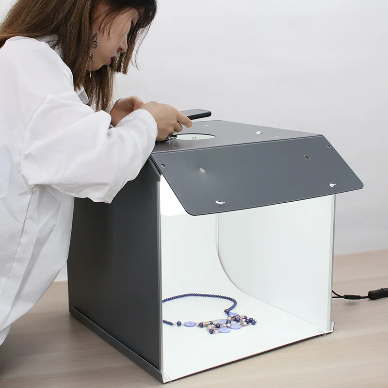 SANOTO 40cm Photo Studio Box Photography  portable Softbox LED Light Photo Box fold Photo Studio Soft Box